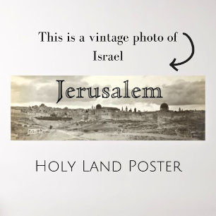 Jerusalem Heliga Land Photo Poster