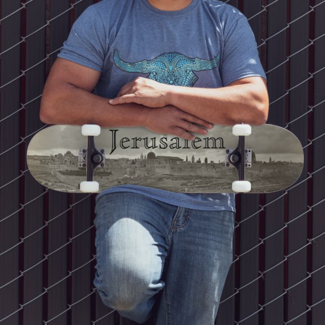 Jerusalem Heliga Landet Foto Mini Skateboard Bräda 18,5 Cm (Utomhus 3)