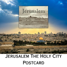 Jerusalem_Heligans stad Vykort