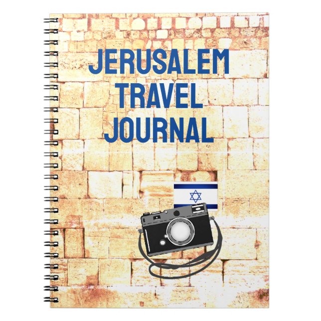 Jerusalem Holyland Travel Journal Lägg till foton Anteckningsbok (Framsidan)