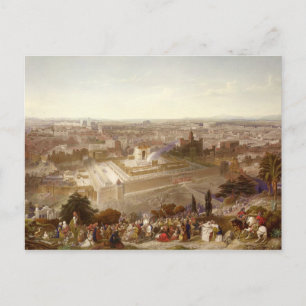 Jerusalem i Grandeur, graverat av Charles Majs Vykort