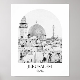 Jerusalem Israel Arch Photo Print Poster