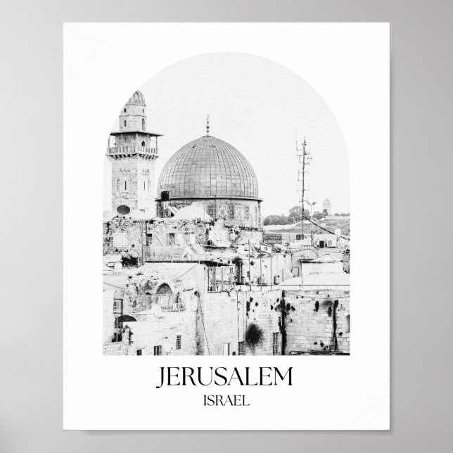 Jerusalem Israel Arch Photo Print Poster (Framsidan)