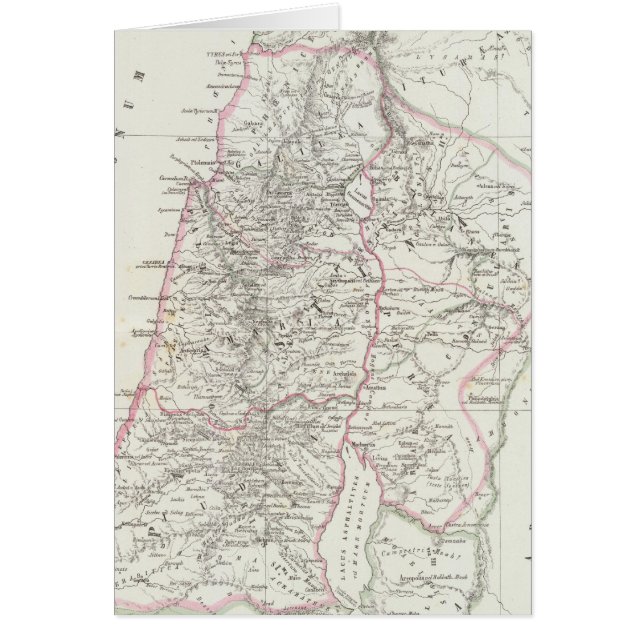 Jerusalem, Israel, Jordanien Hälsningskort (Framsidan)