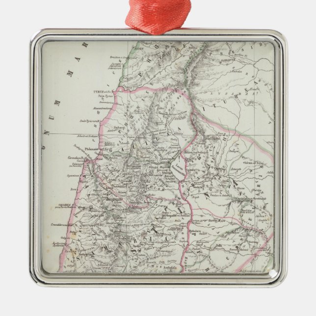 Jerusalem Israel, Jordanien Julgransprydnad Metall (Framsidan)