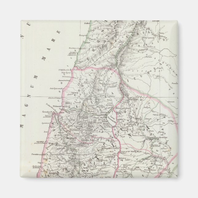 Jerusalem, Israel, Jordanien Magnet (Framsidan)