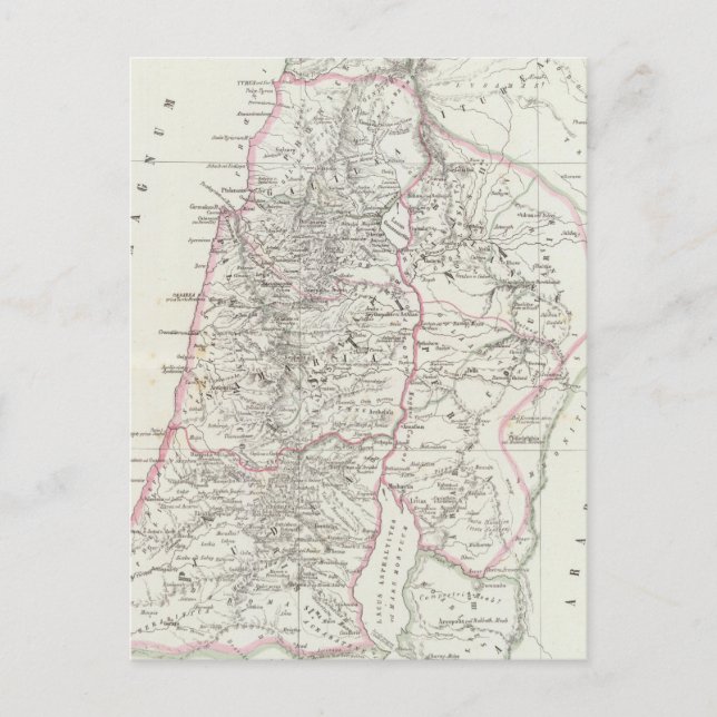 Jerusalem, Israel, Jordanien Vykort (Framsida)