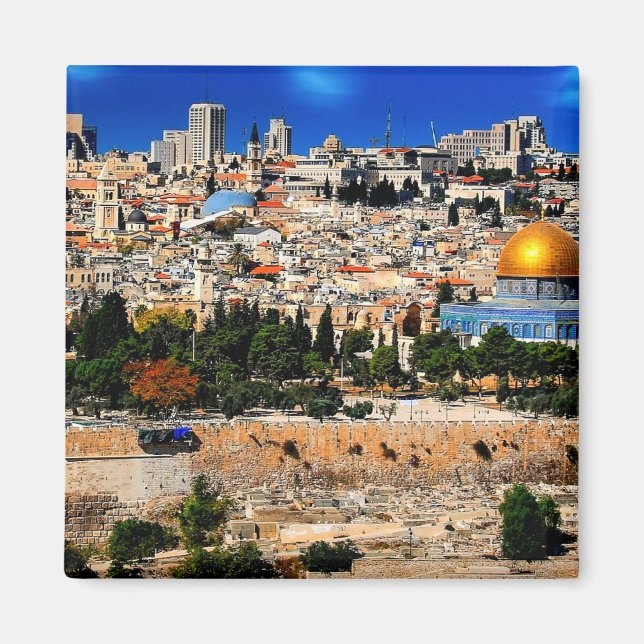 Jerusalem, Israel Magnet (Framsidan)