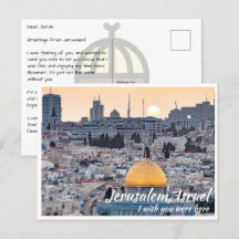 Jerusalem Israel med Dome vid Sten