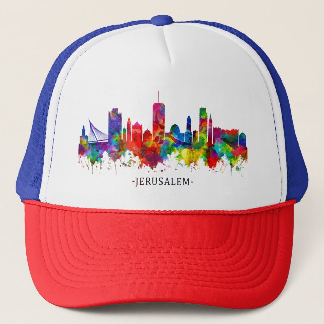 Jerusalem Israel Skyline Keps (Framsida)