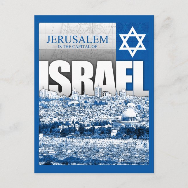 Jerusalem, Israel Vykort (Framsida)