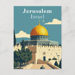 Jerusalem, Israels konst Vykort