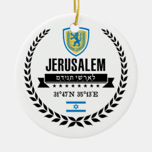 Jerusalem Julgransprydnad Keramik