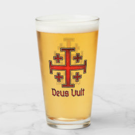 Jerusalem Knight Templar Crusader Kor Deus Vult Glaskopp