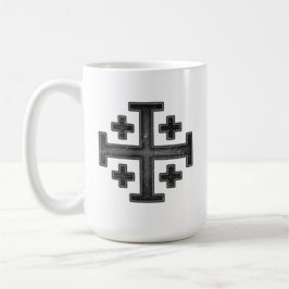 Jerusalem Knight Templar Crusader Kor Deus Vult Kaffemugg