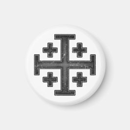 Jerusalem Knight Templar Crusader Kor Deus Vult Magnet