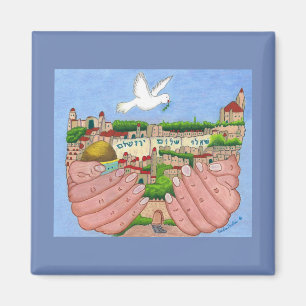 Jerusalem konstmagnet magnet