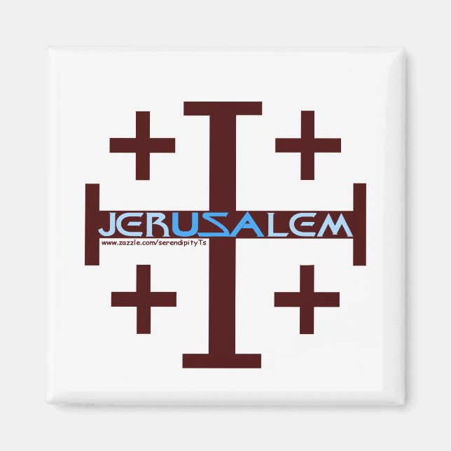 Jerusalem Kor Magnet (Framsidan)
