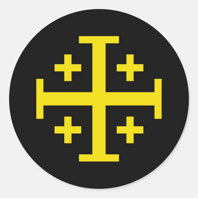 Jerusalem kor runt klistermärke (Framsida)