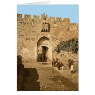 Jerusalem - Lejon Grind Hälsningskort