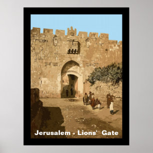 Jerusalem - Lejon Grind Poster