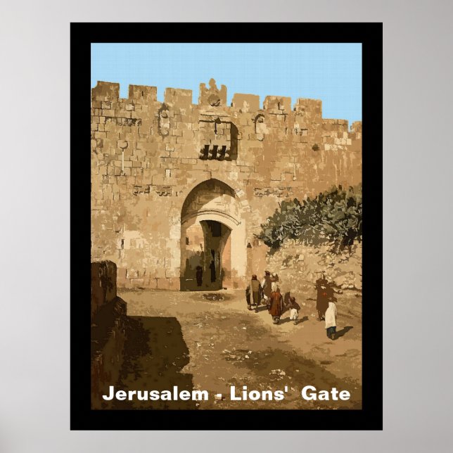 Jerusalem - Lejon Grind Poster (Framsidan)