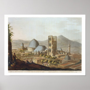 Jerusalem med Heliga Sepulchers kyrka, s Poster