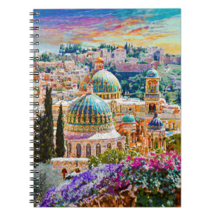 Jerusalem Old City Paint Journal Anteckningsbok