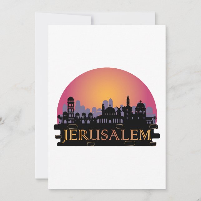 Jerusalem Old City Skyline - Israel Travel (Framsida)