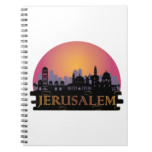 Jerusalem Old City Skyline - Israel Travel Anteckningsbok
