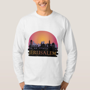 Jerusalem Old City Skyline - Israel Travel T Shirt