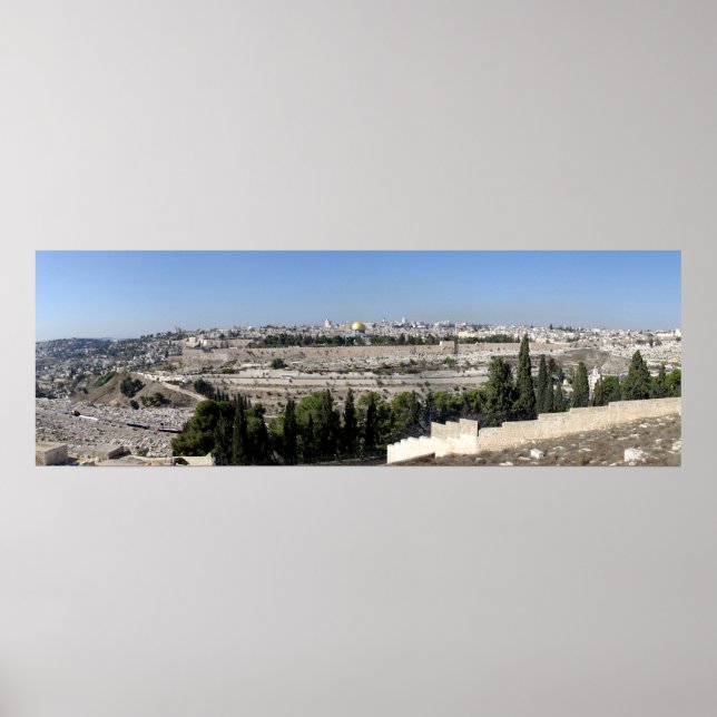 Jerusalem Panorama Poster (Framsidan)