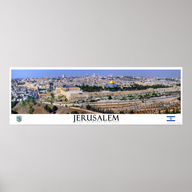 Jerusalem Panoramic Poster (Framsidan)
