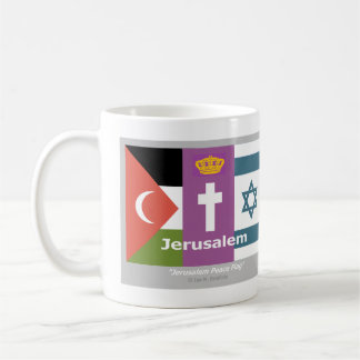 Jerusalem Peace Flagga Kaffemugg