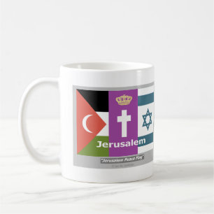 Jerusalem Peace Flagga Mugg (reviderad)