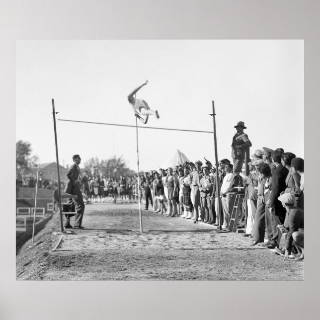 Jerusalem Pole Vault, 1930 Poster (Framsidan)