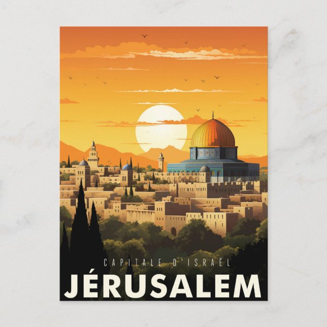 Jérusalem - poster - Affiche Vykort (Framsida)