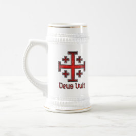 Jerusalem Riddar Tempelherre Kors Crusader Deus Vu Sejdel
