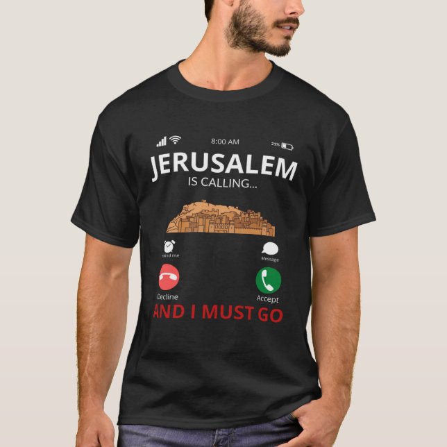 Jerusalem ringer t shirt (Framsida)