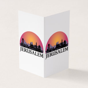 Jerusalem Skyline - Israel Travel Kort