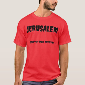 Jerusalem staden av mjölk och honung pojke t shirt