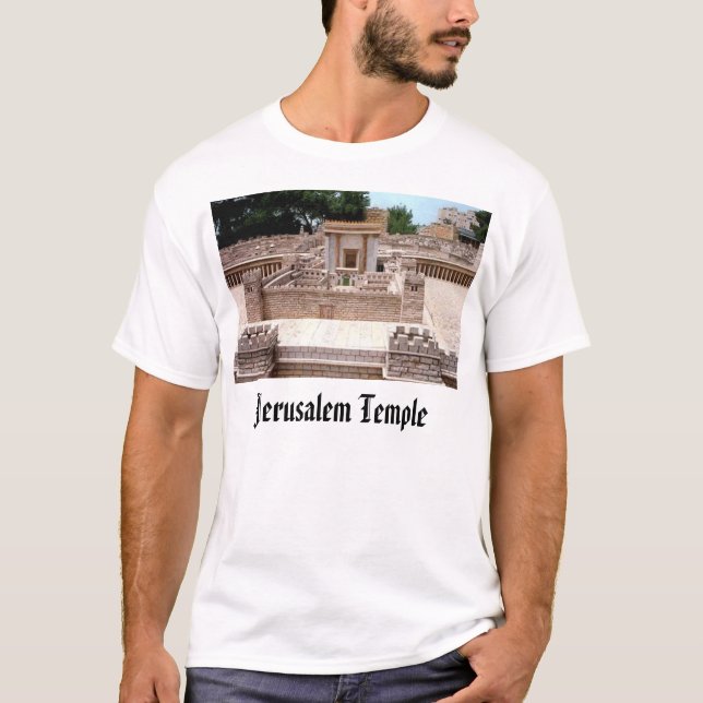 Jerusalem tempel, Jerusalem tempel Tee Shirt (Framsida)