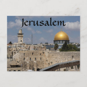 Jerusalem Tempelberget Israel Vykort
