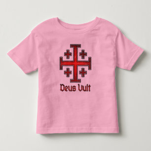 Jerusalem Tempelriddare Korsfarare Kors Kristet T Shirt