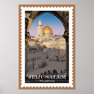 Jerusalem: Tidlös kulturhuvudstad och historiebok Poster