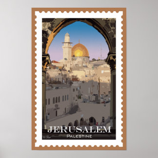 Jerusalem: Tidlös kulturhuvudstad och historiebok Poster