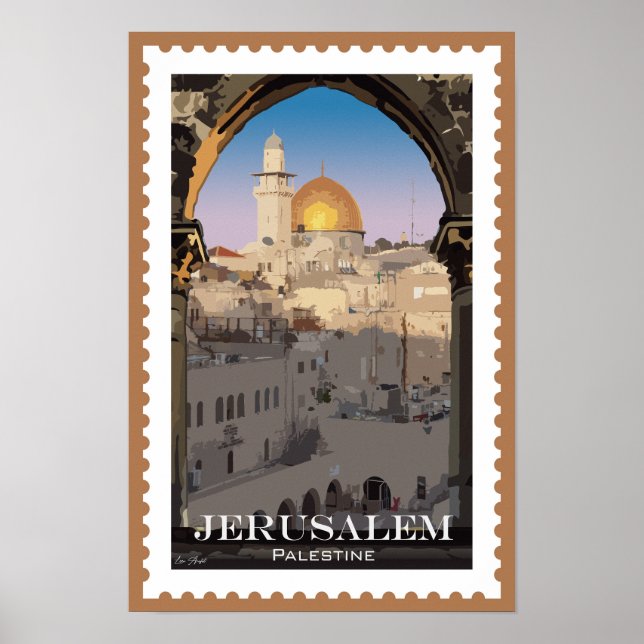 Jerusalem: Tidlös kulturhuvudstad och historiebok Poster (Framsidan)