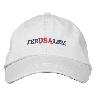 Jerusalem USA Broderad Keps