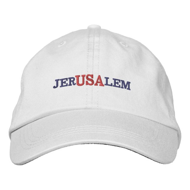Jerusalem USA Broderad Keps (Framsida)