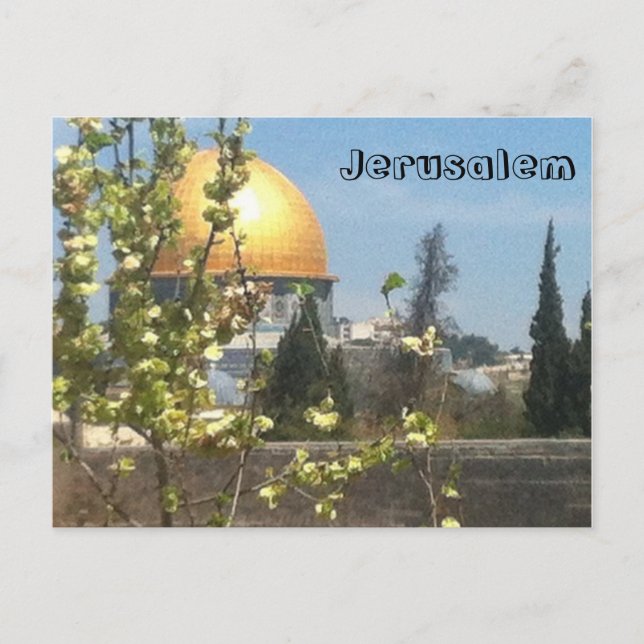 Jerusalem vackra PostCard Vykort (Framsida)